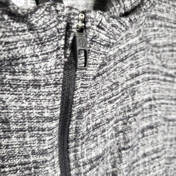 Lululemon jacket men's large Surge warm 1/2 zip grey/black speckle - Picture 12 of 12